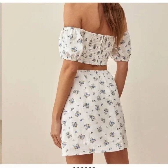 NWT Reformation Emilia linen dress